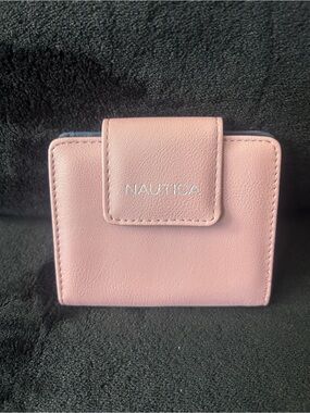 Nautica Navy and Pink Bi-Fold Card Wallet